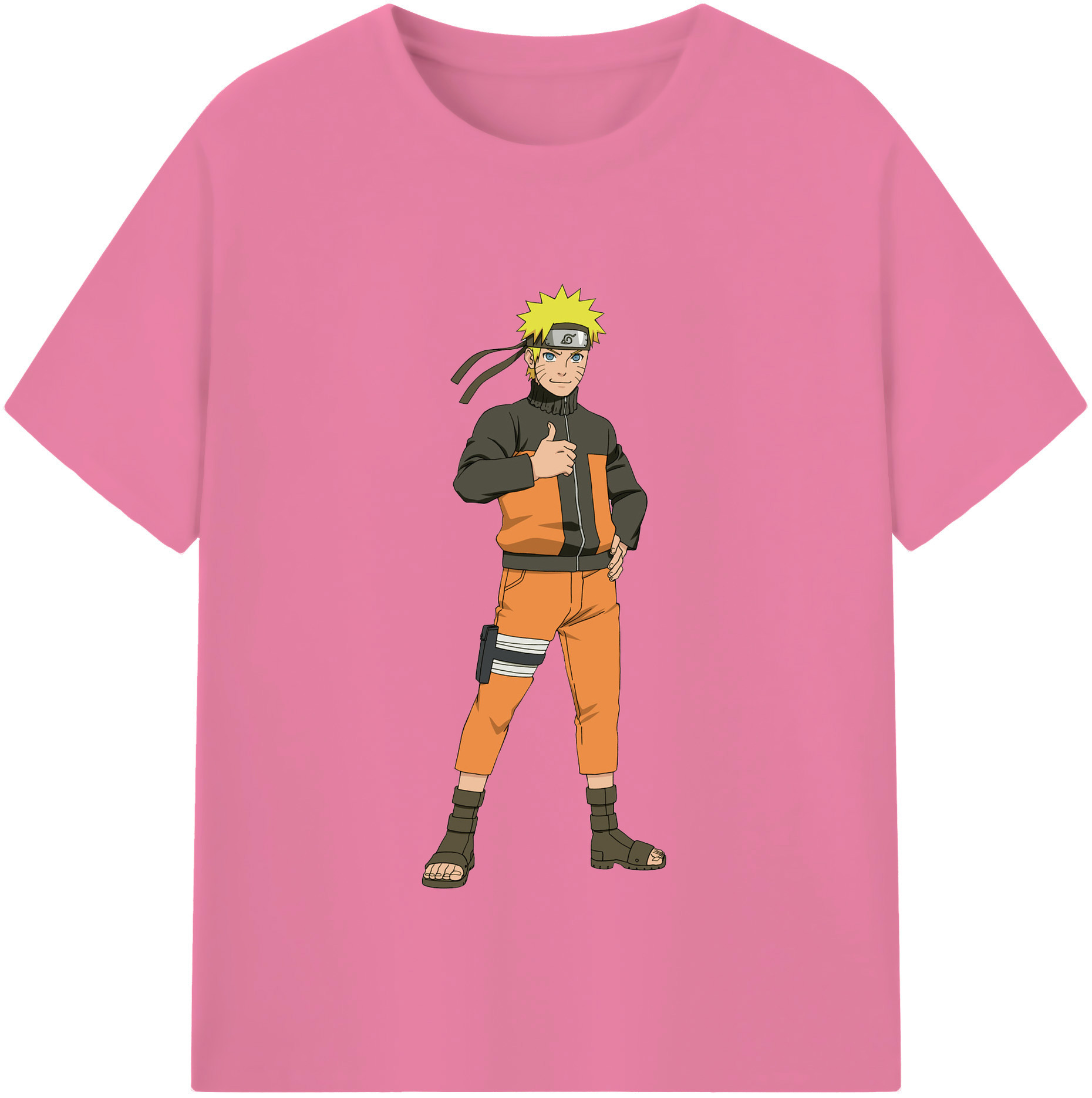（画像用） NARUTO -ナルト- うずまき ナルト Uzumaki Naruto 綿100％半袖Tシャツ（フロントプリント）